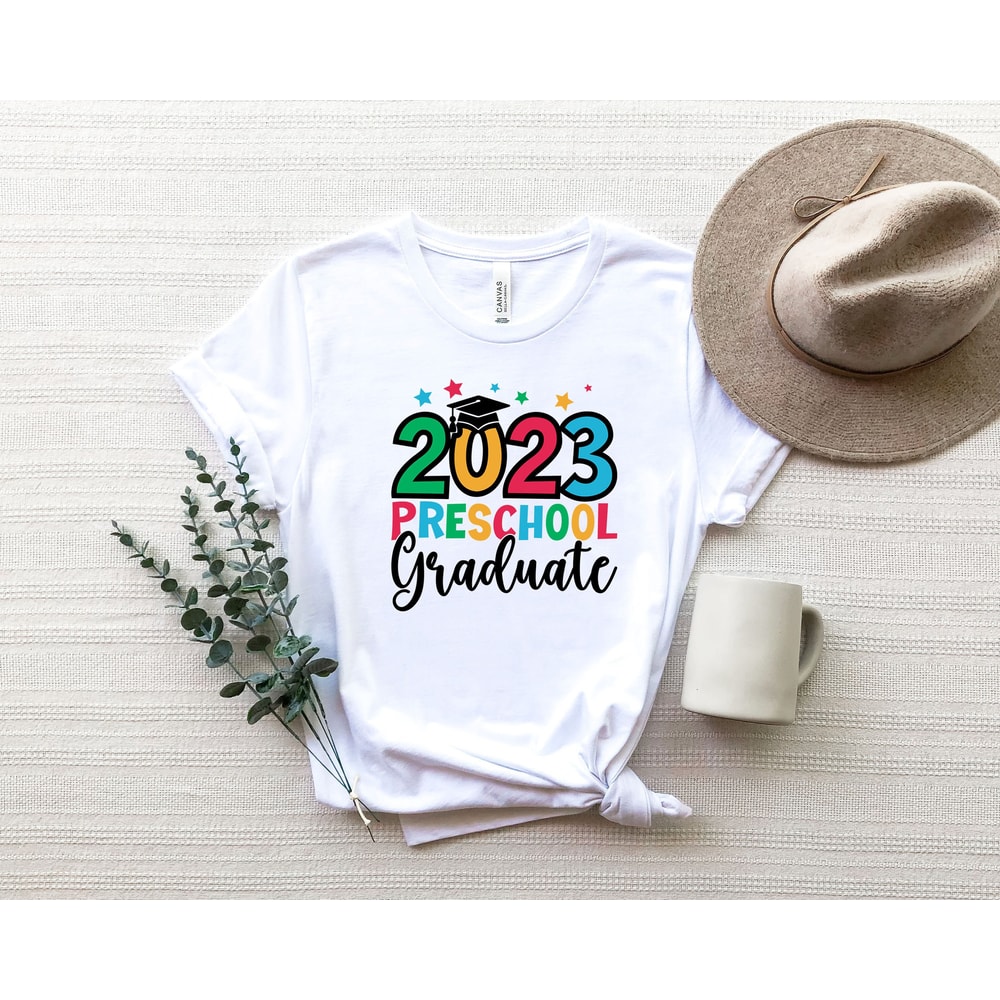 2023 Preschool Graduation Shirt , Graduate Funny T-Shirt -,Boys Girls Toddler Outfit Tee ,Last Day of School, Graduation Outfit.jpg