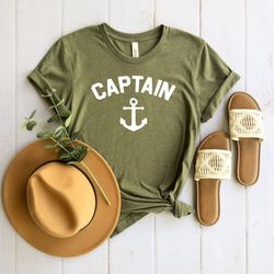 captain shirt, captain tshirt, boat captain shirt, personalized boat captain shirt, gift for captain, personalized saili