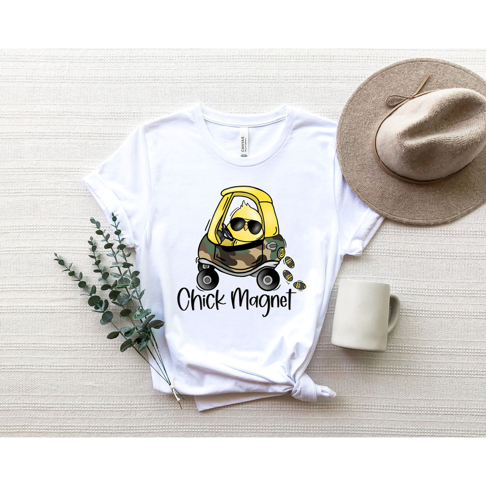 Chick Magnet Shirt, Easter Shirt, Cute Easter Shirt, Happy Easter, Bunny Shirt, Toddler Shirt, Cute Youth Shirt.jpg