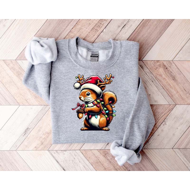 Christmas Squirrel Lights Sweatshirt, Christmas Sweatshirt, Funny Christmas Sweater,Christmas Gift,Holiday Sweatshirt,Merry Christmas.jpg