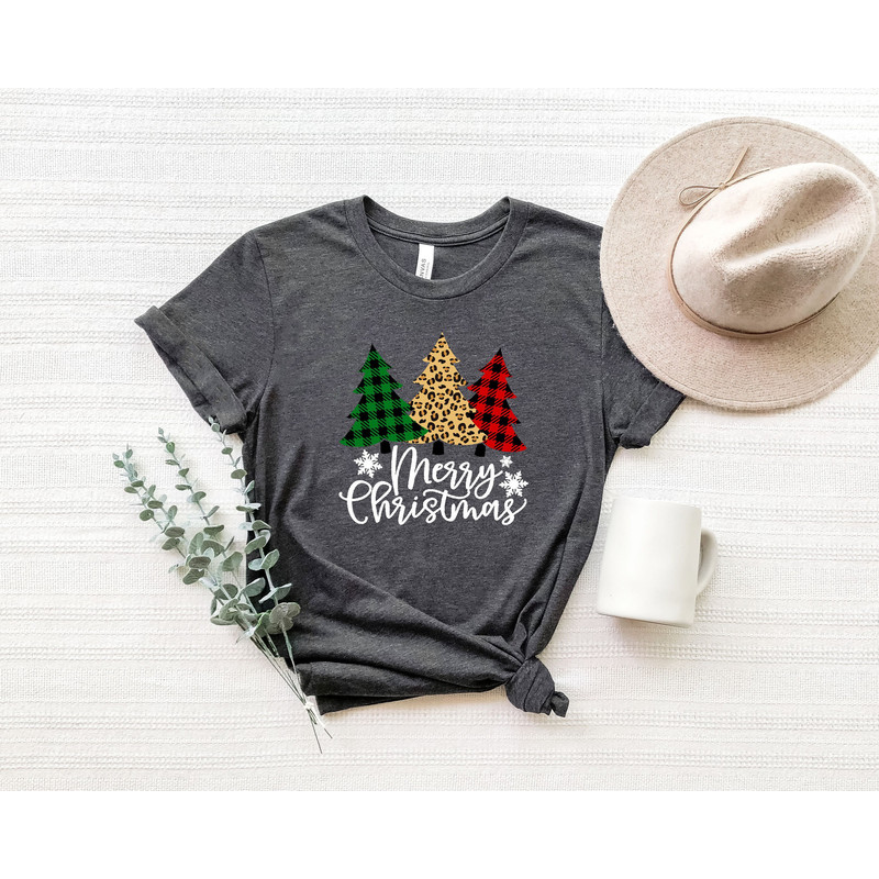 Christmas Tree Shirt, Buffalo Plaid Christmas Tree, Merry Christmas Shirt, Christmas Family Shirt, Christmas Shirt For Women, Holiday Shirt.jpg