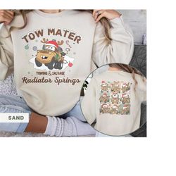 disney cars christmas sweatshirt, tow mater christmas shirt, cars land christmas shirt, disneyworld shirts, disney cars
