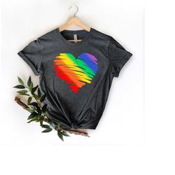 pride heart shirt, lgbtq shirt, pride rainbow shirt, rainbow gay shirt, retro lgbt shirt, gay rights shirt, equality shi