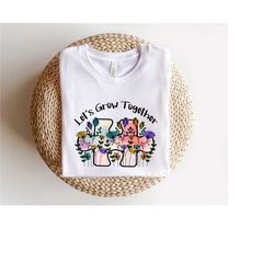 let's grow together shirt, autism awareness t-shirt, equality shirt, puzzle piece sweatshirt, autistic pride sweater