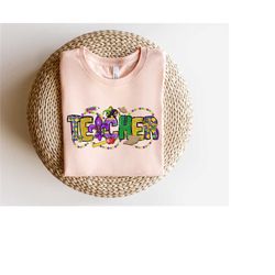 mardi gras teacher shirt, mardi gras gifts for teachers, gift for teacher, mardi gras carnival party, fat tuesday shirt,