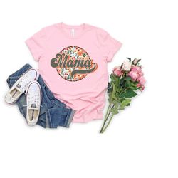 mama shirt, wildflowers mama shirt, retro mom tshirt, mother's day gift, flower shirts for women, floral new mom gift