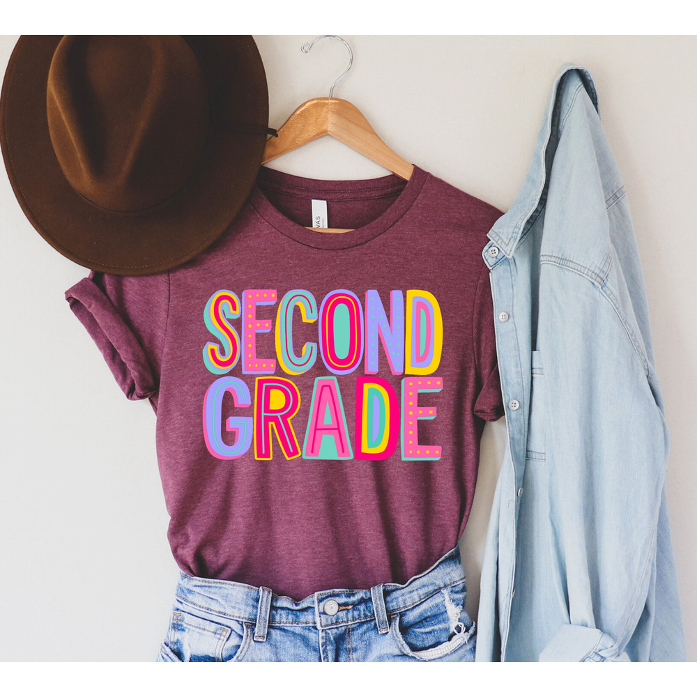 Second Grade Shirt, Second Grade Rainbow Shirt, 2nd Grade Squad Shirt, Second Grade Squad Shirt, 2nd Grade Shirt, Second Grade Is Groovy Tee.jpg