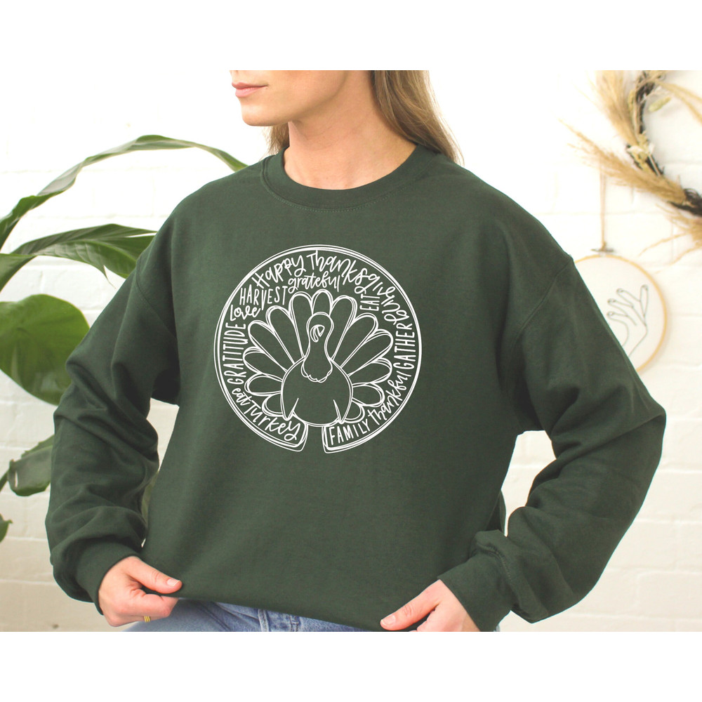 Thanksgiving Sweatshirt, Turkey Sweatshirt, Thanksgiving Tees, Fall Shirt for Women, Harvest Hoodie, Thanksgiving Family Sweatshirt, Blessed.jpg