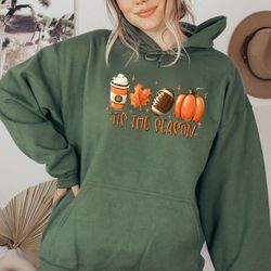 tis the season sweatshirt, fall pumpkin sweatshirt, pumpkin latte, sweatshirt for women, fall season sweatshirt, cute pu