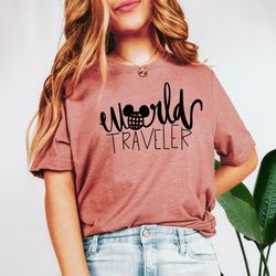 world traveler shirt,traveler shirt, womens travel shirt, vacation shirts, girls tank top, girls trip shirts, disney wor
