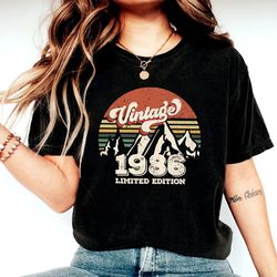 1986 vintage birthday shirt ,vintage 1986, 1986 shirt, 37th birthday shirt, 37th birthday best friend, 37th birthday wom