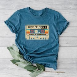 30th birthday gifts shirt, vintage 1993 birthday shirts, 30th birthday gifts for men, 30th birthday gifts for women, cla