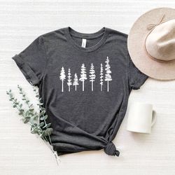 pine tree shirt, mountains shirt,adventure shirt,camping shirt,wanderlust shirt,hiking shirt,nature lover gift,adventure