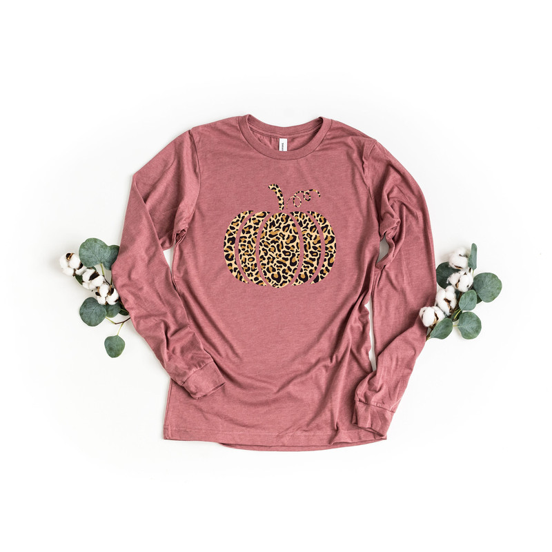 Pumpkin Long Sleeve, Leopard Pumpkin Shirt, Fall Pumpkins Long Sleeve Shirt, Cheetah Pumpkin Shirt, Thanksgiving Shirt, Thankful Shirt,.jpg