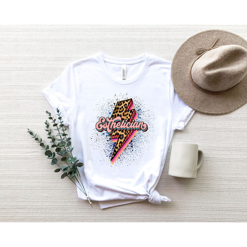 Retro Esthetician Shirt, Cosmetology Beautician Shirt, Makeup Artist Shirt, Skincare Beauty Salon Shirt.jpg