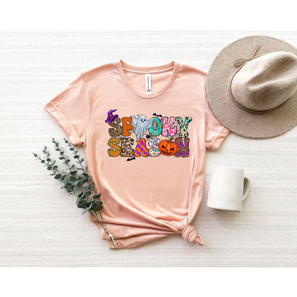 Spooky Season Halloween Shirt, Happy Halloween, Trick Or Treat Shirt, Halloween Gift, Halloween Party T-shirt, Halloween Ghost Shirt.jpg