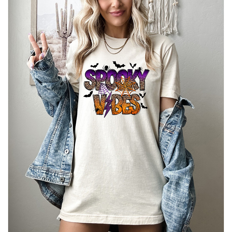 Spooky Vibes Shirt Halloween Shirt,Halloween party,Stay Spooky Sweatshirt,Womens Halloween Sweatshirt, Spooky Season Shirt, Ghost Sweatshirt.jpg
