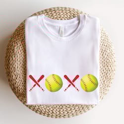 xoxo softball shirt, softball gifts, softball shirt gift,unisex softball tshirt, softball mom gifts, softball mom shirt,
