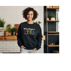 vintage 1984 limited edition sweatshirt, 39th vintage sweater, born in 1984, 39th birthday gift for women, 1984 vintage