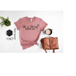 she is strong shirt, christian shirt, christian women's tee, bible t-shirt, religious shirt