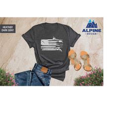 hunting shirt, fishing shirt, hunting usa flag shirt, gift for hunter, hunting dad shirt, fathers gift, hunter dad shirt