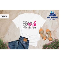 peace love nails shirt, beauty business tee, nail technician t-shirt, nail polish lover gift, self love shirt, beauticia