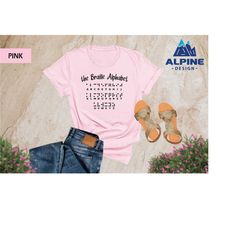 the braille alphabet shirt, braille shirt, braille school shirt, braille visual shirt, teacher shirt, braille gift, brai