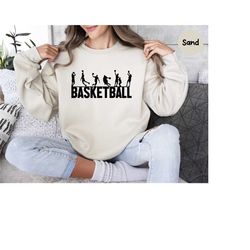 basketball sweatshirt, basketball lover, basketball mom shirt, basketball gift, game day shirt, basketball sweater, bask