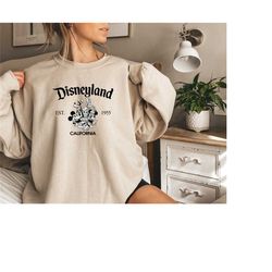disneyland california sweatshirt,retro mickey and friends disneyland est 1955 sweater,