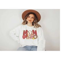 baseball mom sweatshirt, baseball shirt, sports mom shirt, gift for mom, baseball mom gift, baseball tshirt