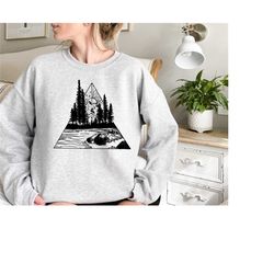 mountains sweatshirt-hiking shirt-mountain shirt-camping shirt-nature shirt-forest shirt,sunny mountain shirt,adventure