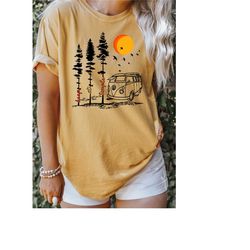 comfort colors keep it simple tshirt,camping shirt,caravan life shirt,mountain shirt,forest camper shirt,hiking shirt,ad