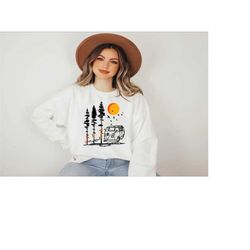 keep it simple sweatshirt,camping sweatshirt,caravan life sweatshirt,mountain shirt,forest camper sweatshirt,hiking shir