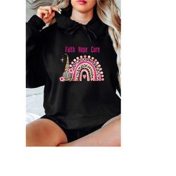 faith hope cure cancer awareness hoodie sweatshirt,warrior shirt,cancer support shirt,breast cancer shirts for women,can