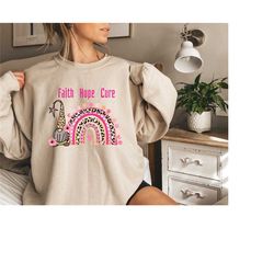 faith hope cure cancer awareness sweatshirt, warrior shirt, cancer support shirt,breast cancer shirts for women,cancer f