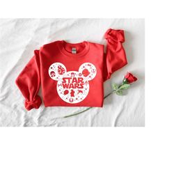 mickey mouse star wars galaxy sweatshirt,mickey head star wars tee,star wars funny sweatshirt,mickey mouse sweat,disney