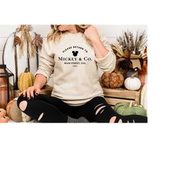 return to mickey & co t-shirt, mickey and co. sweatshirt, main street usa, disney trip shirt, cute disney mickey shirt,