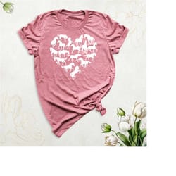 horse heart shirt, horses t-shirt, horse lover shirt, horse silhouette shirt, horse riding gift shirt, equestrian shirt,