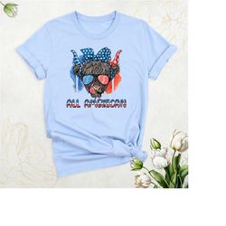 patriotic cow shirt, 4th of july shirt, all american shirt, highland cow t-shirt, independence day shirt, american flag