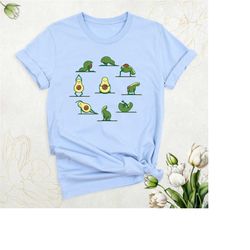avocado yoga shirt, funny sports shirt, cute avocado shirt, pilates workout shirt, avocado lover shirt, vegan vegetarian