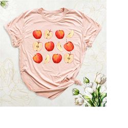 apple shirt, cottagecore clothing, summer fruit shirt, aesthetic shirt, cute fruit garden shirt, farmer market shirt, ap