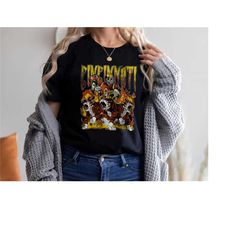 vintage cincinnati shirt, skeleton warren lotas style, football shirt, classic 90s graphic tee, unisex, vintage bootleg,