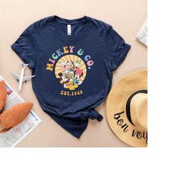 vintage mickey & co 1928 shirt, mickey and friends shirt, retro mickey and co shirt, retro vintage disney tshirt, disney
