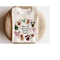 disney christmas snack shirt, these are a few of my favorite things shirt, disney christmas shirt ,minnie mickey christm