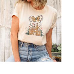 disney gingerbread castle shirt, disney christmas shirt ,minnie mickey christmas shirt, disney gingerbread shirt