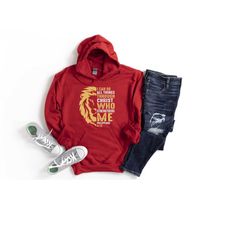 jesus lion hoodie, i can do all things through christ phillipians 4:13 hoodie, lion hoodie, christian hoodie, christian