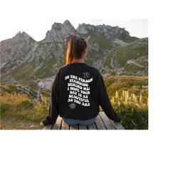 to the person standing behind me sweatshirt, back and front design sweatshirt, motivational shirt, positive sweatshirt,