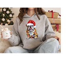english bulldog sweatshirt, english bulldog gift, bulldog owner gift, english bulldog mom, cute christmas shirt, christm