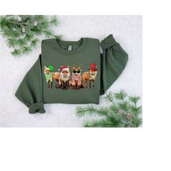 fox christmas sweatshirt, fox christmas hoodie, merry foxmas, fox christmas gift, holiday gift, christmas family shirt,