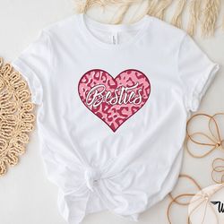 besties heart t-shirt, best friend gift, best friend matching shirts, best friend gifts friends gift, sisters matching t